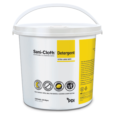 Sani Cloth Detergent Wipes - Chiffons de nettoyage - 225 pièces par seau