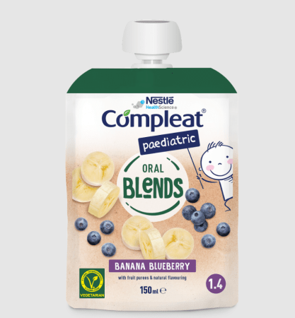 Nestlé Compleat Paediatric Oral Blends - Banaan/bosbes - 12 knijpzakjes