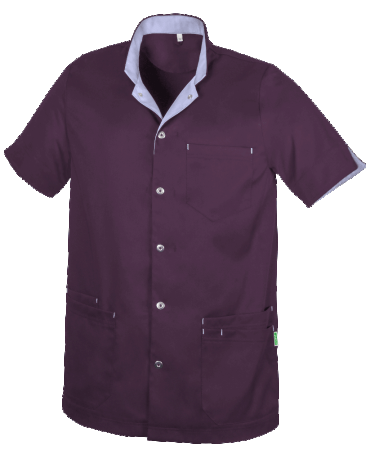 REMKO Unisex jack - Tencel-kwaliteit - Cassis/lavendel