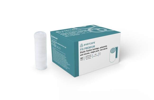 EVERCARE elastische windel - Individueel verpakt in cello - 10cm x 4m - 20 stuks