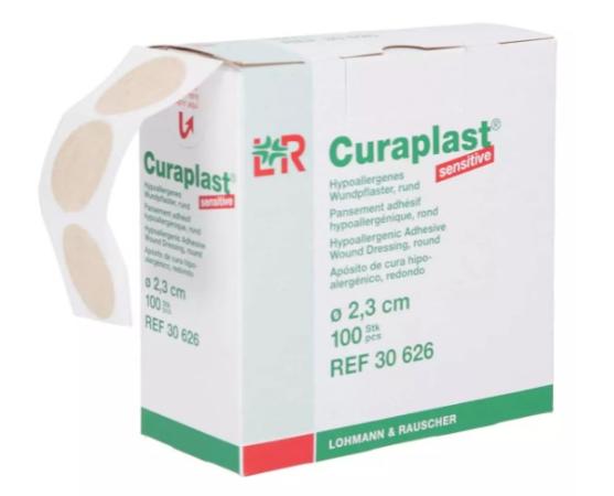 Pansement Curaplast Sensitive - 2,3cm de diamètre - 100 pièces