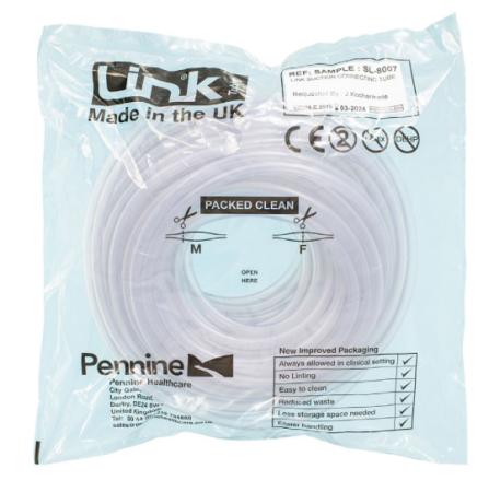 Bubble tubing 5mm - 30m - Non stérile - par rouleau