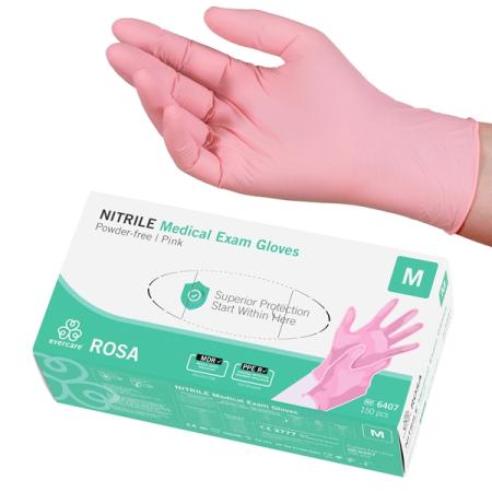 evercare ROSA Nitril handschoenen - poedervrij - 150 stuks