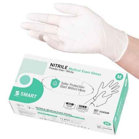 SELEFA Nitril handschoenen - wit - poedervrij - 200 stuks