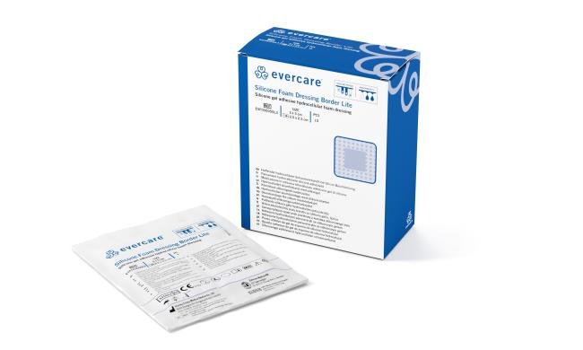 evercare Silicone Foam Dressing Border Lite- Stéril - 10 pièces