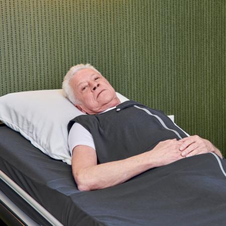 Drap de soins sans manches – Gris – Pour matelas de 90 cm de largeur