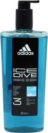Adidas Douchegel met pomp - 600ml - Assortiment aan geuren