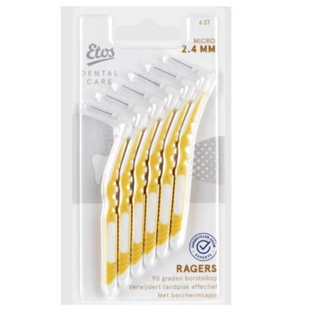 Brossettes interdentaires Etos - Micro (2,4mm) - 6 pièces