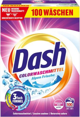 Lessive universelle Dash Color - Fraîcheur alpine - 100 lavages