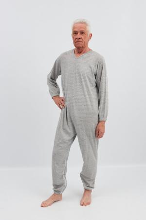 Pyjama met lange pijpen & mouwen - Grijs - Verschillende maten