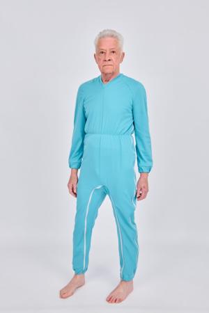 Pyjama met lange pijpen & mouwen - Elastische taille - Lichtblauw - Verschillende maten