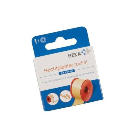 HEKA Hechtpleister op spoel - 2,5cm x 5m - per stuk
