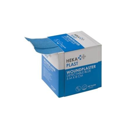 Pansement en rouleau détectable HEKAPLAST - Bleu - 8cm x 5m