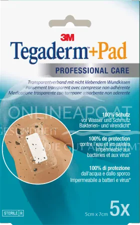 Tegaderm + pad - 5 x 7cm - 5 stuks