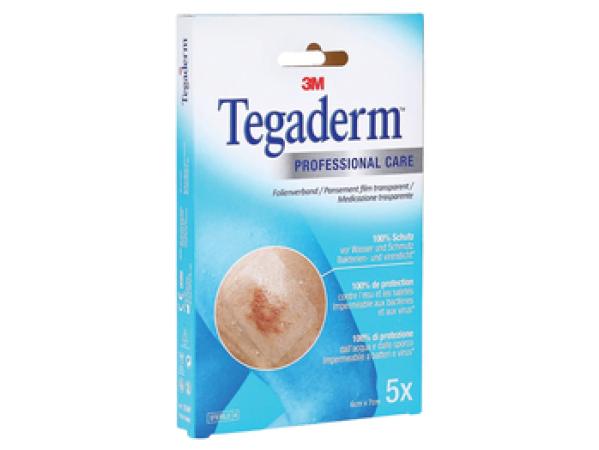 Tegaderm Transparante film - Stérile - 6 x 7cm - 5 pièces