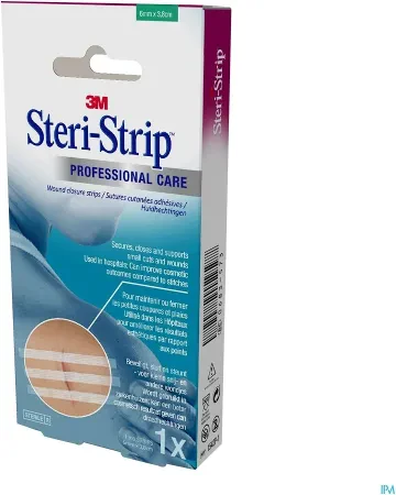 Steri-Strip Wondsluiting - 6 x 38mm - 1 vellen van 6 strips