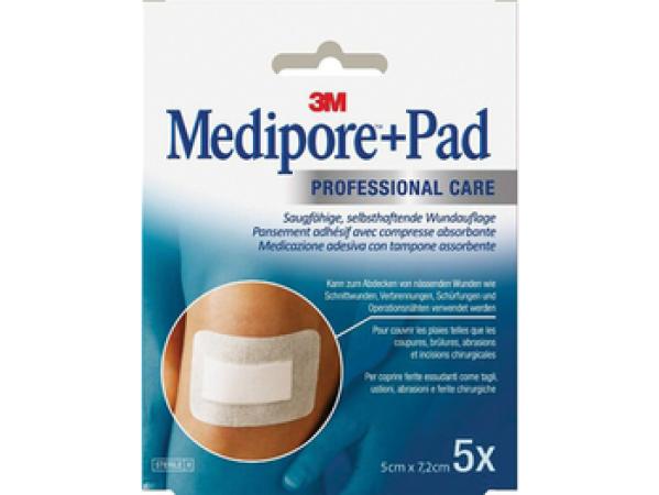 Medipore+ pad - 5 x 7,2cm - 5 stuks