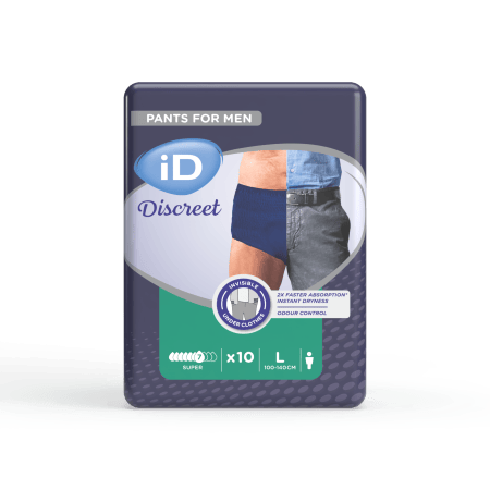 iD Discreet Pants for Men - Super (7 gouttes) - Large - 10 pièces
