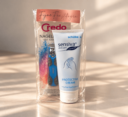 Geschenkpakket eindejaar nr. 12 (Nagelknipper + Sensiva Protective Cream)