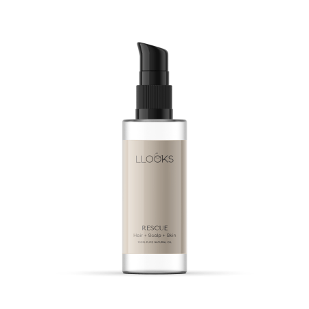 LLOOKS Rescue – Huile 100 % naturelle pour la peau, les cheveux et le cuir chevelu – 30ml