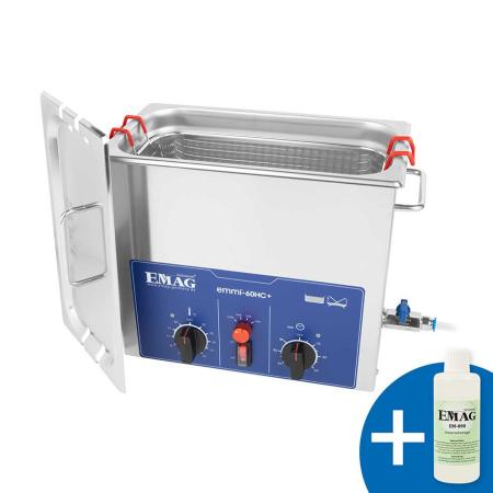 Bac à ultrasons EMMI 60HC - 6 litres - avec réglage de température
