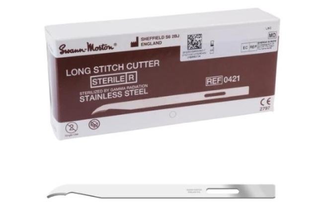 Swann Morton Stitch cutter - Lang - Steriel - 100 stuks