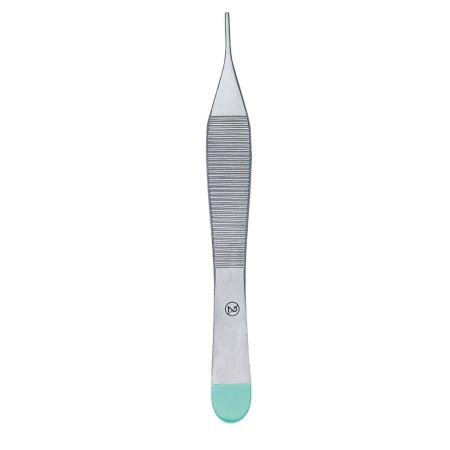 Pince Adson anatomique jetable - Droit - En métal - Stérile - 12cm - par pièce