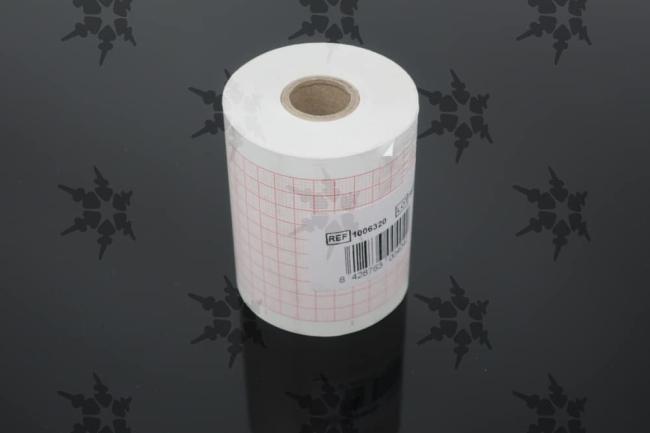 ECG-papier op rol 63mm x 30m (voor o.a. Fukuda FCP, Nihon Kohden...) - per stuk