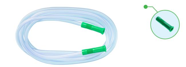 Aspiratieslang Soft - CH26 (6mm) - 300cm - Steriel - 20 stuks