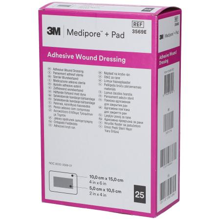 Medipore+pad - 10 x 15cm - 25 pièces
