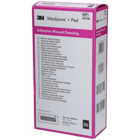 Medipore+pad - 10 x 20cm - 25 pièces