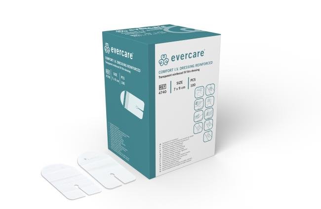 evercare Comfort IV plâtre transparent/non tissé 7 x 9 cm - 100 pcs.