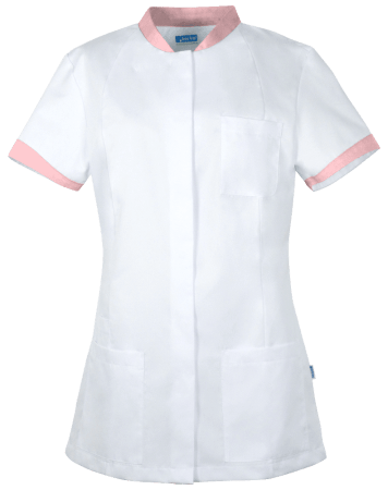 FLEUR Damesjack - Met comfortabele stretch-mouwen - Wit/roze