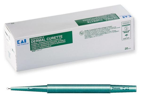 KAI huidcurette - Steriel - 2mm diameter - 20 stuks