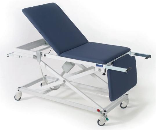 Table d’examen MMEN - Mobile – Dossier long (hydraulique) – Repose-pieds rabattable