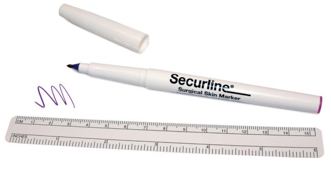 Skin Marker - Taps toelopende tip - Steriel - 100 stuks