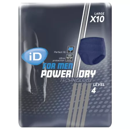 iD for men Level 4 Pants - Large - 10 pièces