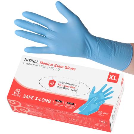 evercare Nitril handschoenen met lange manchet - XL - 100 stuks