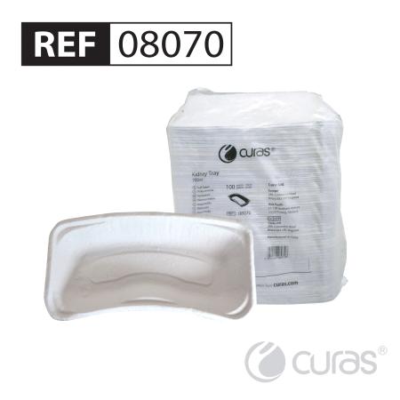 Bassin réniforme jetable CURAS - 700ml - WardPak - 6 x 100 pièces