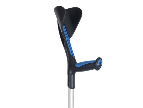 Elleboogkrukken - In hoogte verstelbaar 77 - 98cm - Blauw/zwart - per paar