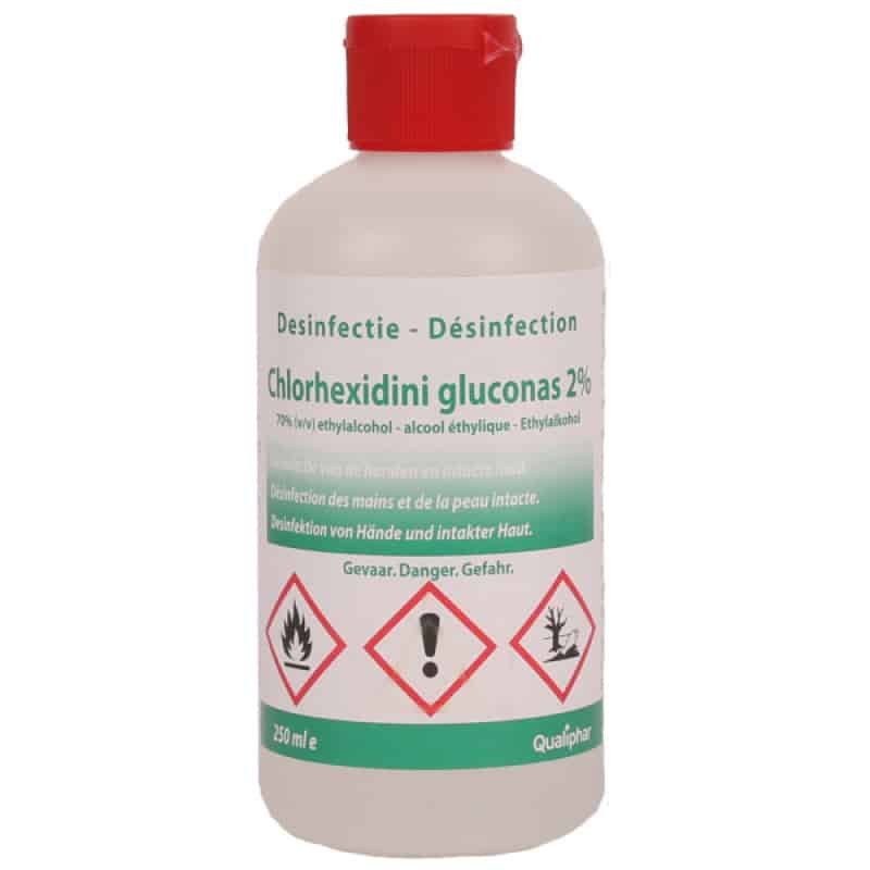 Chloorhexidine 2% voor de huid en poortkathers