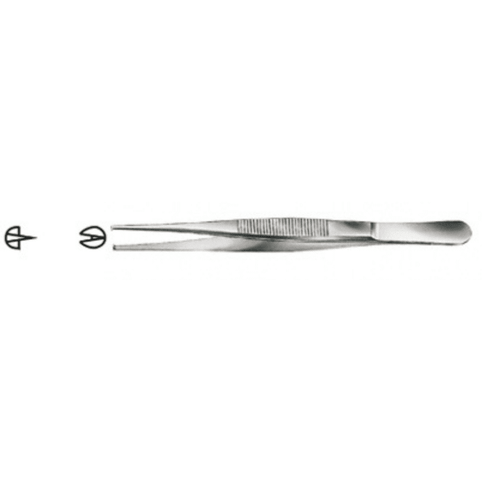 108181-Pincet-chirurgisch-1x2-recht-13cm