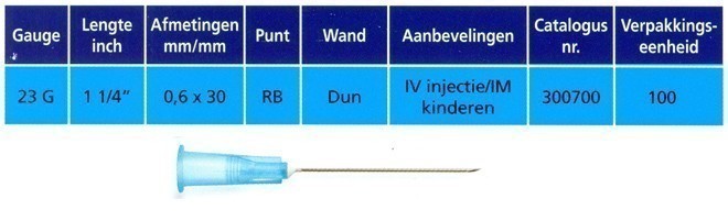 Lelie opmerking Dag Microlance BD - IV-injectie/subcutane naalden - doos van 100 stuks -  Deforce Medical