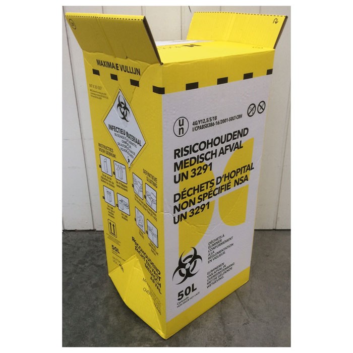 Moet wassen Vooruit Medibox: Kartonnen doos voor risicohoudend medisch afval - Deforce Medical