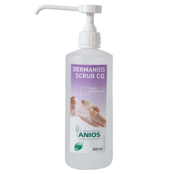 Dermanios scrub CG - antiseptische handzeep - 500ml + pomp