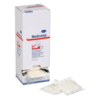 Medicomp kompressen non-woven steriel 5 x 5/5 steriel verpakt 40x5 st