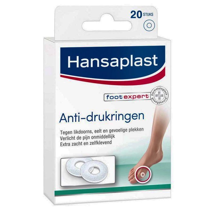 Regeneratie Senaat Baleinwalvis Hansaplast Foot Expert Anti-Drukringen voor Likdoorns - 20 stuks - Deforce  Medical
