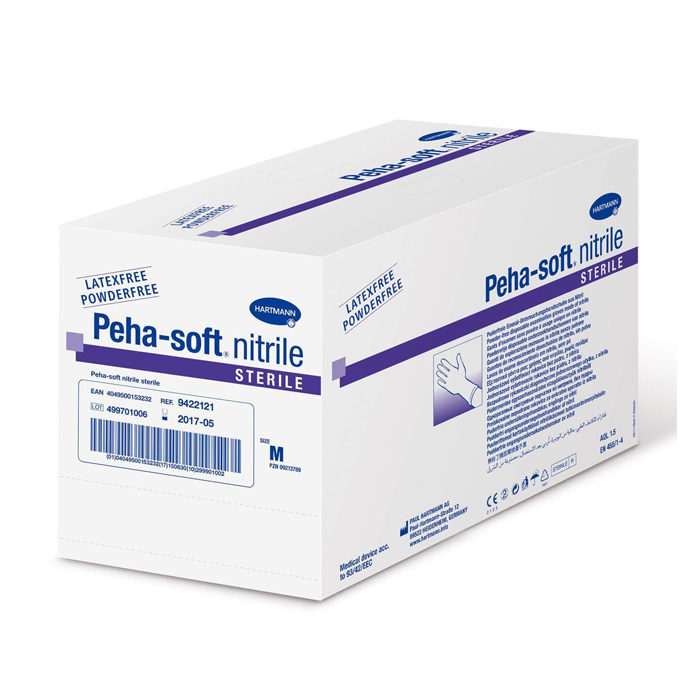 Peha-Soft Nitril Steriele verzorgingshandschoen Hartmann - Medium - 50 paar
