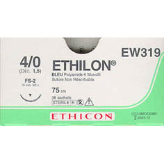 Ethilon 4/0 75cm 19TRI3/8 EW319 36st