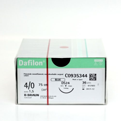 Dafilon Blue 4/0 DS 19mm 45 cm 36 stuks